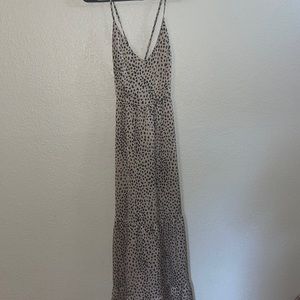Womens Med zaful cheetah print long summer dress